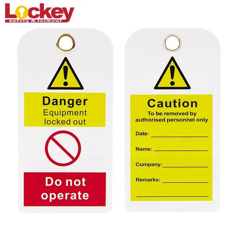 PROLOCKEY Safety Warning Tag Customized PVC Tags LT01