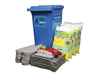 General Purpose Premium spill kit, 240 litre wheelie bin SKGP240